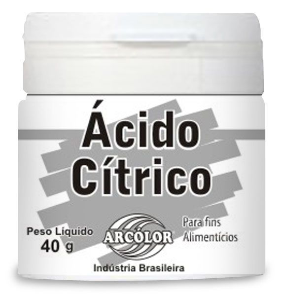 Acido Citrico Alimenticio Arcolor 40 Gramas	