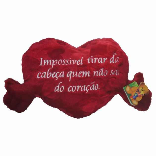 Almofada De Coracao Impossivel Tirar Da Cabeça