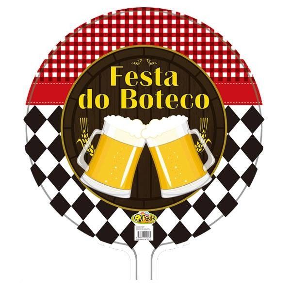 Balao Metalizado Boteco Chopp 18 Polegadas 01 Un