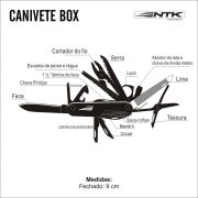 Canivete Box 18 Funções Aço Inox Camping E Pesca