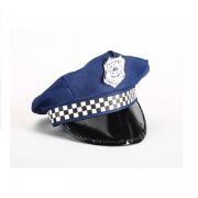 Chapeu Cosplay Quepe Policial Azul 01 Unidade