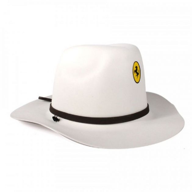 Chapeu Eva Cosplay Cowboy Infantil Branco Fantasia