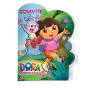 Convite Dora Aventureira 08 Unidades