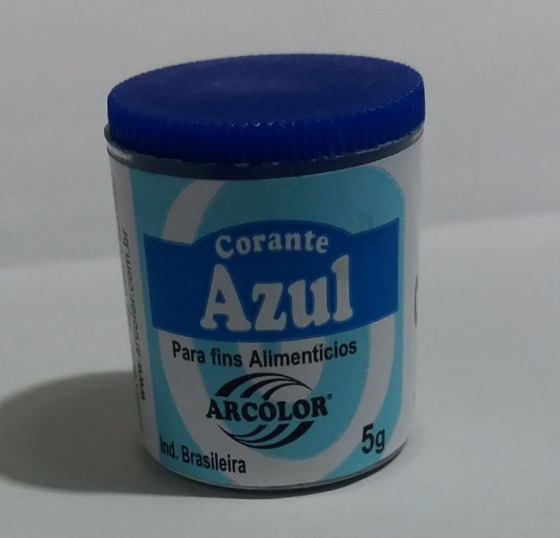 Corante Alimentício Em Pó Azul Arcolor 5 Gramas