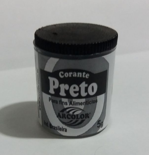 Corante Alimentício Em Pó Preto Arcolor 5 Gramas