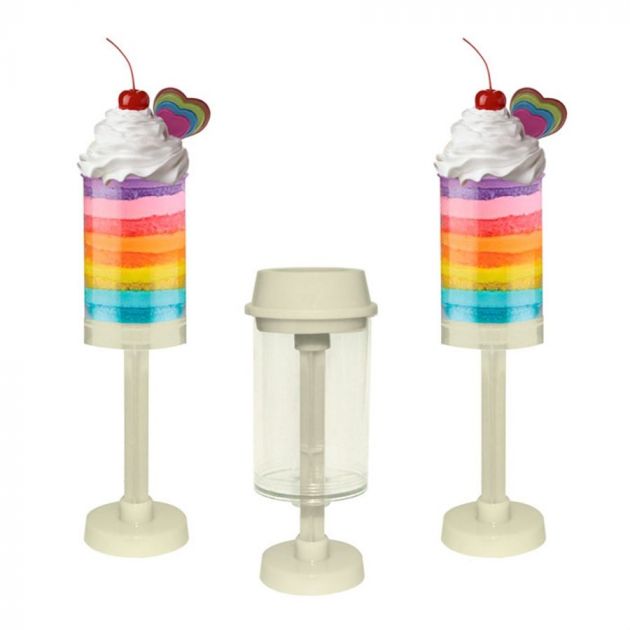 Embalagem Push Pop Cake Branco 50 Unidades ""Fg""