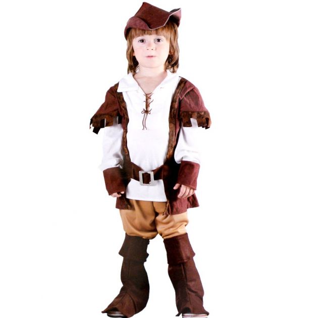 Fantasia Cosplay Infantil Robin Hood Tamanho G