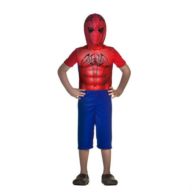 Fantasia Infantil Menino Aranha Curto Gg Cosplay