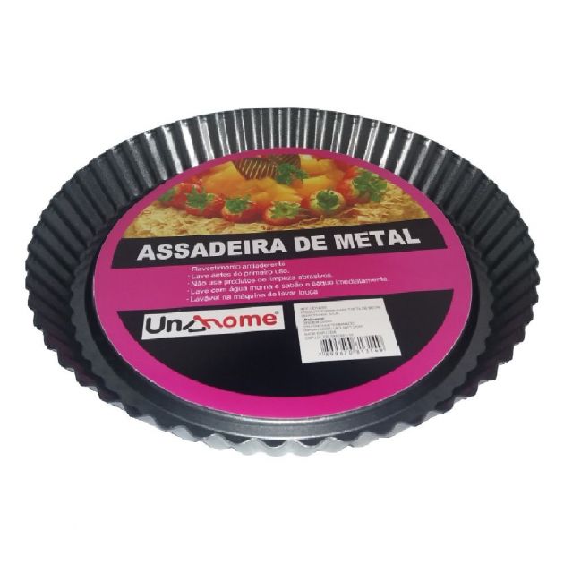 Forma Para Torta De Metal Antiaderente 01 Unidade