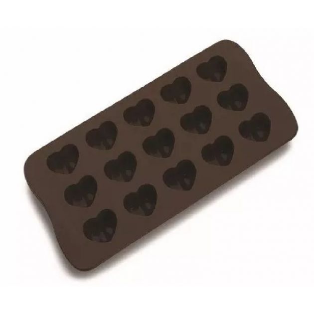 Forminha De Silicone Para Chocolate - Coração