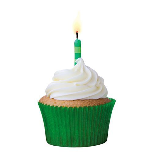 Forminha Greasepel Cupcake Verde Bandeira 45 Un