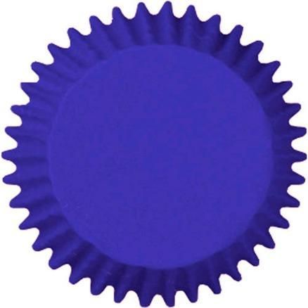 Forminha Mini Cupcake Azul Royal 45 Unidades