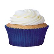 Forminha Mini Cupcake Azul Royal 45 Unidades