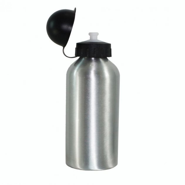 Garrafa Squeeze Sports De Aluminio Prata 500 Ml