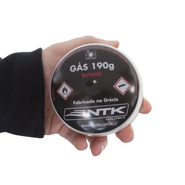 KIT 12 REFIL CARTUCHO GAS BUTANO 190G NAUTIKA