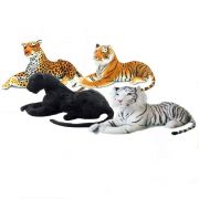 Kit Safari Com 4 Felinos Realistas De 70Cm Fizzy