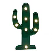 Luminária Abajur De Led Decorativo Cactos Verde