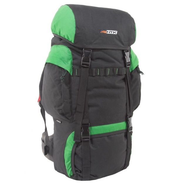 Mochila Cargueira Intruder 45L Preto/Verde Nautika