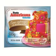 Pasta Americana Rosa Bebe Arcolor 500 Gramas
