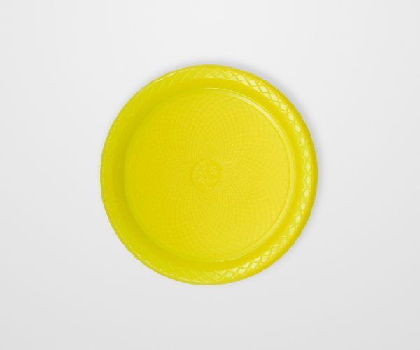 Prato Plastico 15 Cm Amarelo 10 Unidades
