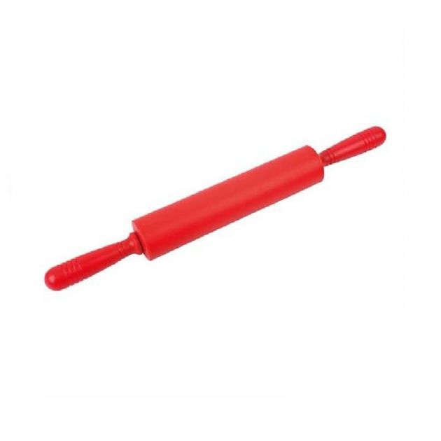 Rolo De Massa Em Silicone Vermelho 01 Unidade