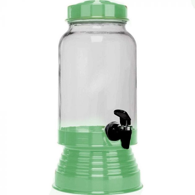 Suqueira De Vidro Refresqueira 3,2 L Verde Claro