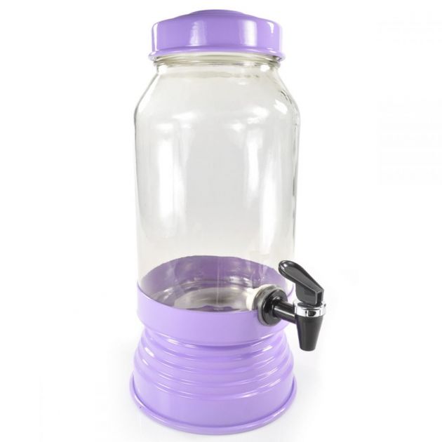 Suqueira De Vidro Refresqueira 3,2 Litros Lilas