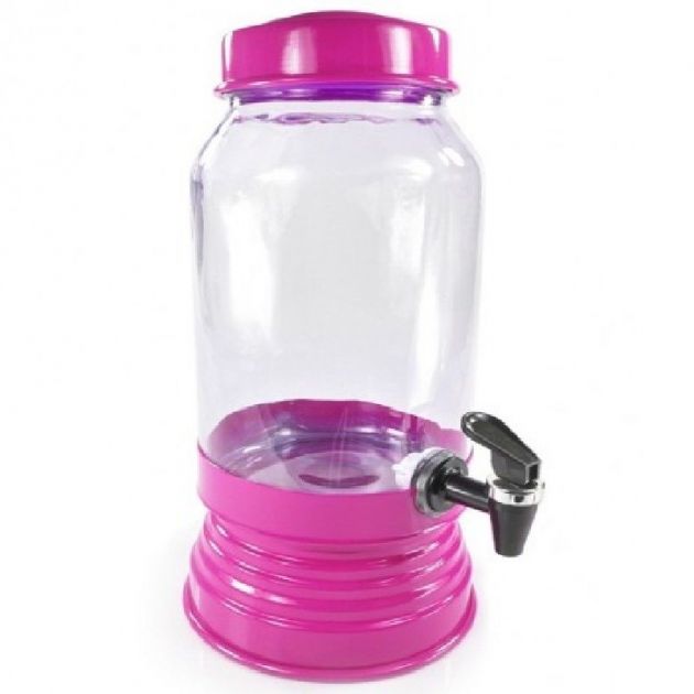 Suqueira De Vidro Refresqueira 3,2 Litros Pink