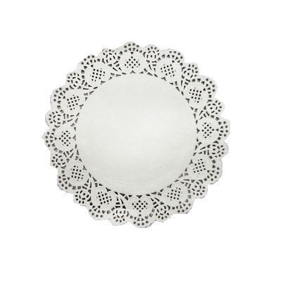 KIT 200 TOALHA DE PAPEL RENDADO DOILIES 29 CM BRANCO