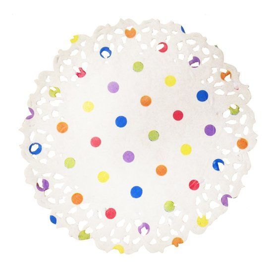 Toalha Rendada Papel Doilies Bolinha 110 Com 50 Un