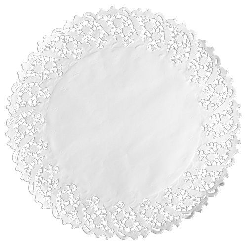 Toalha Rendada Papel Doilies Branca 110 Ct 24 Un