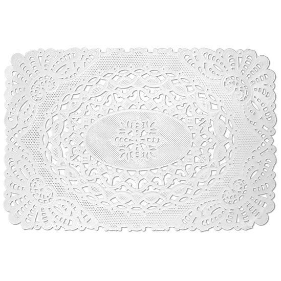 Toalha Rendada Papel Doilies Branca 2015 Com 24 Un