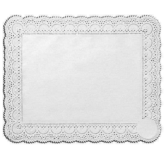 Toalha Rendada Papel Doilies Branca 3427 Com 08 Un