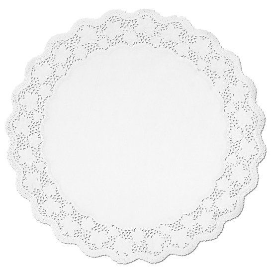 Toalha Rendada Papel Doilies Branca 430 Com 100 Un