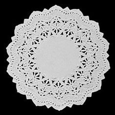 Toalha Rendada Papel Doilies Branca 151 Com 100 Un